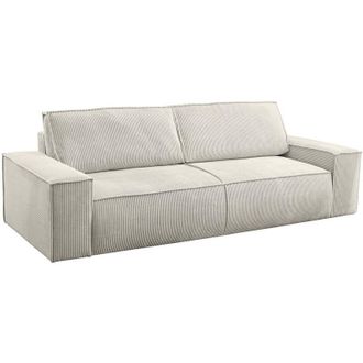 Vente-Unique Vente-unique - Divano letto 4 posti in Velluto a coste Beige - amelia di pascal morabito
