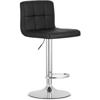 OEM Taburete Prot - Ecopiel Negro / Base Cromada