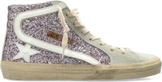 Golden Goose Slide Sneakers - Dames - Sneakers - Paars - 36 EU - Katoen - Schoenen