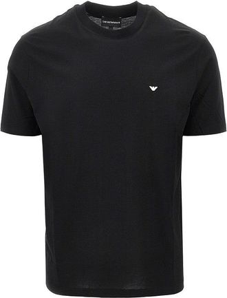 Emporio Armani Lyocell and cotton blend T-shirt with logo Man XXL