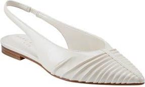 Marc Fisher Dalatee Slingback Pointed Toe Flat in Ivory at Nordstrom Rack, Size 8.5