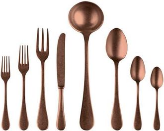 Mepra Vintage Pewter Flatware Set - 43 Pieces in Bronze at Nordstrom