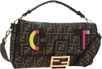 Fendi Borsa a spalla Zucca in tela Pre-owned - - Pre-owned - Donna - Marrone - ONE SIZE