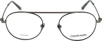 Calvin Klein Optical Glasses - Heren - Brillen - Grijs - 50 MM - Accessoires