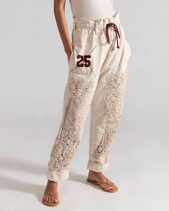 Free People Rockaway Pull-On Craft Pants In Beige