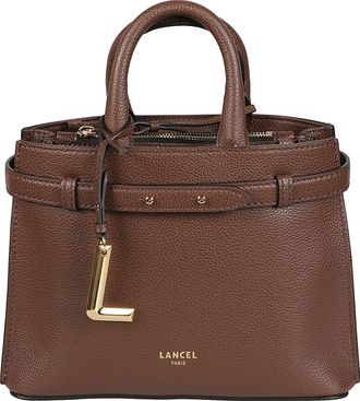 Lancel Faubourg Mini Top Zip Leather Shoulder Bag