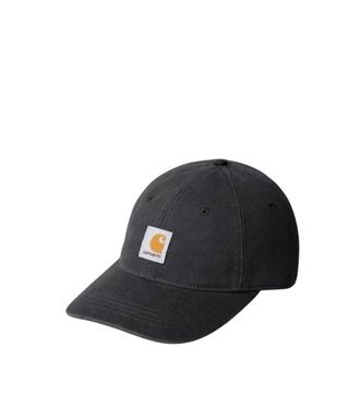 Carhartt Work in Progress Black Logo Baseball Hat