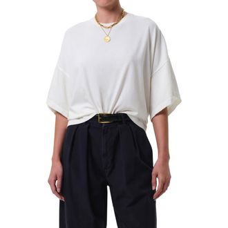 Citizens Of Humanity Cape Oversize Organic Cotton T-Shirt in Pashmina Off White at Nordstrom, Size X-Small