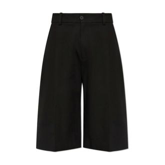 STUDIO NICHOLSON Casual Shorts, male, Black, Size: XL Fowld Shorts