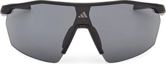 adidas Shield Sunglasses in Matte Black /Smoke at Nordstrom