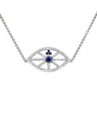 Diana M. Jewels Fine Jewelry 18K 1.00 Ct. Tw. Diamond Eye Necklace