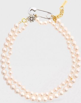 Moschino Collana Moschino Couture in perle sintetiche