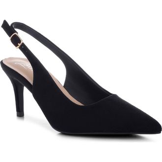 London Rag Theobs Pointed Toe Slingback Pump in Black at Nordstrom Rack, Size 8.5