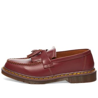 Dr. Martens Adrian Tassel Loafers - Heren - Schoenen - Rood - Maat: 39 EU Leer