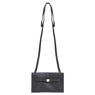Toteme Tassen, Dames, Zwart, ONE Size, Leer, Crossbody Tas