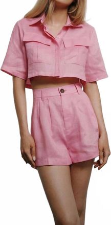 Parentezi Eliza High Waist Short In Bubble Gum
