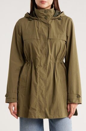Bernardo Lightweight Anorak in Olive/Plaid at Nordstrom, Size Xx-Large