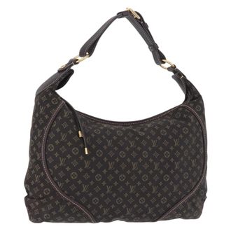 Louis Vuitton Manon Mini Lin Brown Canvas Handbag (Pre-Owned)