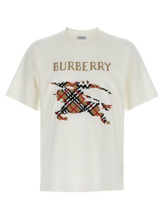 Burberry Chalk White Crew Neck T-Shirt