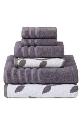 Modern Threads Yard Dyed 6-Piece Towel Set in Grey Lavender at Nordstrom Rack, Size 6 Piece Set