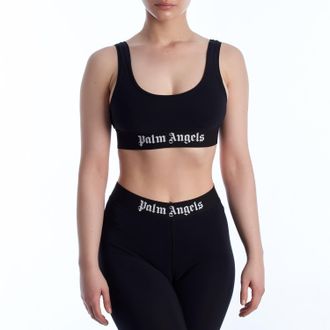 Palm Angels Dames Sporttop met Logo PWVO010C99FAB0011001