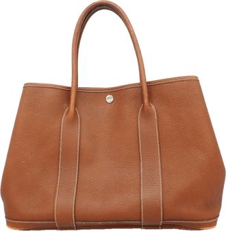 Herm&egrave;s Gold Negonda Leather Tote Bag (Pre-Owned)