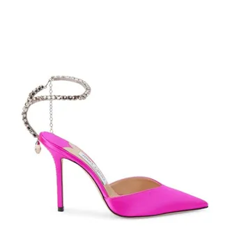 Jimmy Choo London Saeda 100 mm Satin Heel, Brand Size 40.5 ( US Size 10.5 )