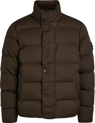 Stone Island Ghost Wool Puffer Jacket - Dark Brown - XL