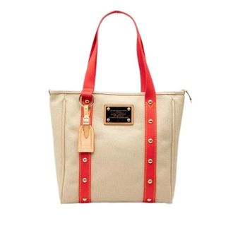 Louis Vuitton Pre-owned Tote Bags, female, Beige, Size: ONE SIZE Pre-owned Antigua Cabas MM