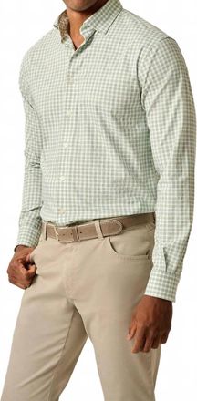 Johnnie-O Westwood Performance Button Up Shirt In Clover