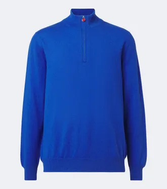 Kiton Jersey de cachemir con media cremallera