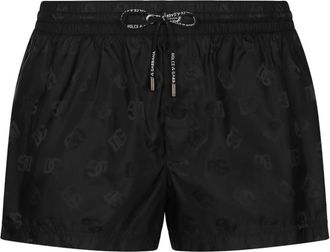 Dolce & Gabbana Black Logo Swim Shorts