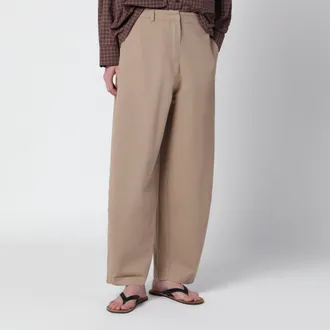 CORDERA Pantaloni curvo color cammello