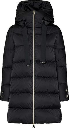 Herno A-Shape Jas - Dames - Parka Jassen - Zwart - XL - Katoen - Jassen