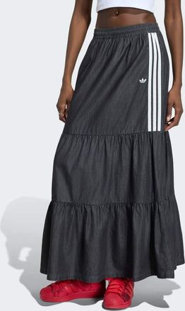 adidas Originals Summer Glow - Gonna in denim nero medio