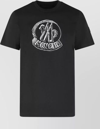 Moncler cotton t shirt short sleeves crew neck