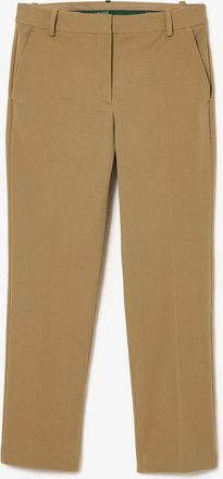 Lacoste Womens Trousers in Lion - Beige - Size 16 UK