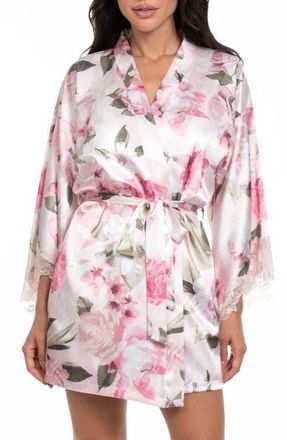 In Bloom by Jonquil Jovie Satin Wrap in Rosewater at Nordstrom, Size X-Large