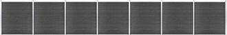 vidaXL Vidaxl - Juego De Paneles De Valla Wpc Negro 1218x186 Cm