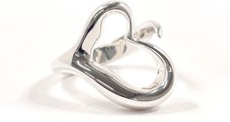 Tiffany & Co. Heart Silver Silver 925 Band Ring (Pre-Owned)