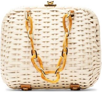 Frances Valentine Hen Wicker Basket Bag in Off White at Nordstrom
