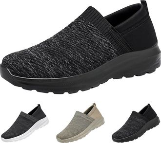 Generic Mens Indoor Shoes, Slip-On Trainers, Breathable Jogging Shoes, Gym Fitness Shoes, Without Laces, Lightweight Summer Shoes, Non-Slip Slip-On Shoes, Spo