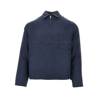 Arte Linen quarter-zip pullover Man XS