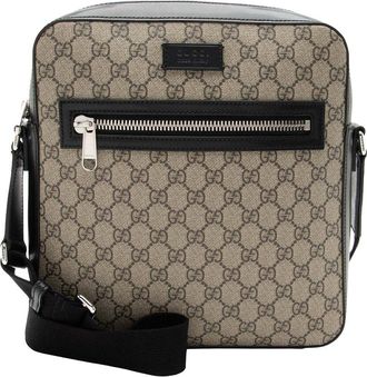 Gucci Beige Gg Supreme Canvas Medium Messenger (Authentic Pre-Loved)