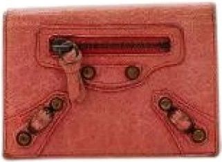 Balenciaga Pre-owned Le Portefeuille City Wallet - Dames - Vintage Accessoires - Rood - ONE Size - Leer - Vintage