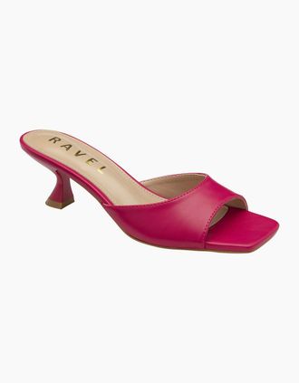 Ravel Womens Blanch Womens Heeled Sandals - Pink Pu - Size: 6