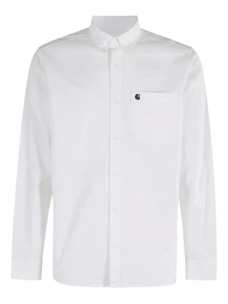 Carhartt Work in Progress logo-pocket Oxford shirt - men - Cotton - L - White