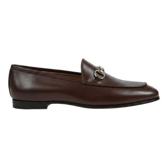 Gucci Jordaan Loafer - Dames - Schoenen - Bruin - Maat: 39 EU Leer