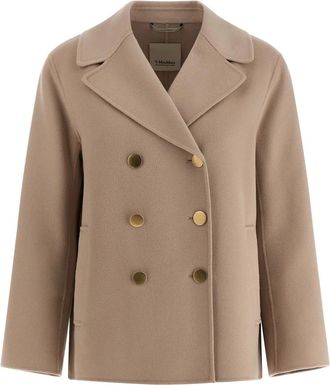Max Mara Jassen, Dames, Beige, M, Wol, Margot Blazer