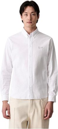 Kenzo Camisa casual Signature en algod&oacute;n seersucker - Shirts - Hombre - Blanco - XL